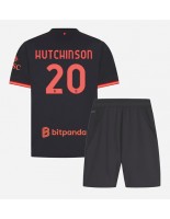 AC Milan Omari Hutchinson #20 Alternativní dres pro děti 2026-27 Krátký Rukáv (+ trenýrky)